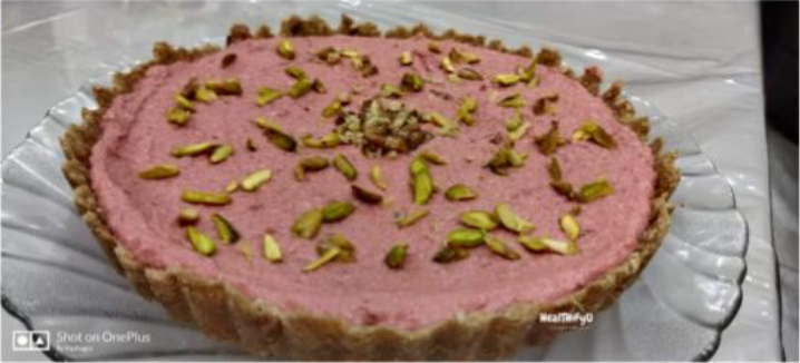 Sugar Free No Bake Carrot Tart cake