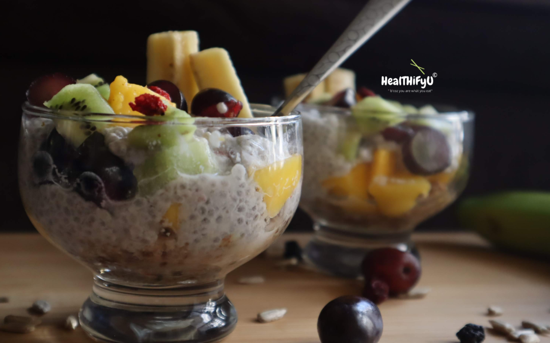 Vegan Chia, Fruit and Nuts Pudding