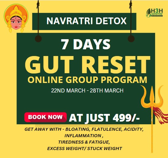 7 DAYS GUT RESET GROUP PROGRAM – Group 1 (22nd March – 28th March)