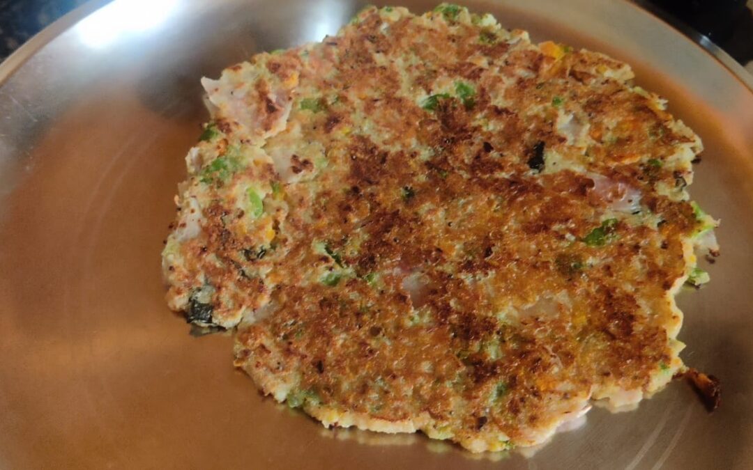 Quinoa Moong Dal Veg Cheela