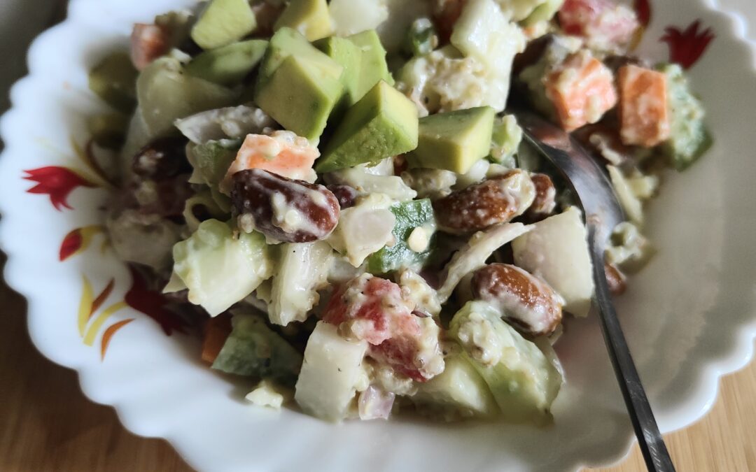 Avocado Beans Quinoa bowl